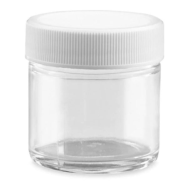 Large Clear PET Plastic Jar with Screw Top Lid – Shallow Design, 106mm Neck