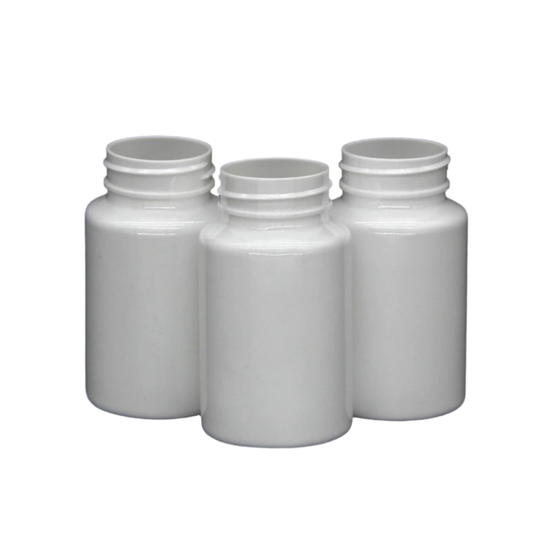 HDPE Plastic Medipac Pot – White, Secure Screw Lid, Ideal for Medical & Pharmaceutical Use