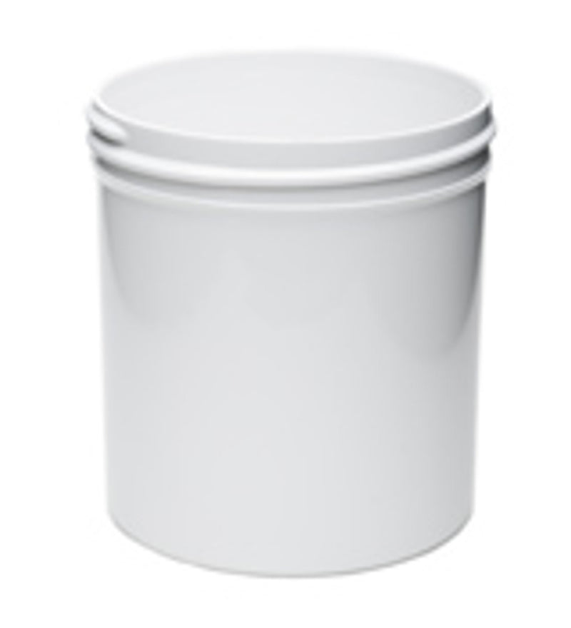 Tamper Evident Wide Mouth Plastic Jars - White Screw Top Lids, Premium Quality for Food, Cosmetics, and More