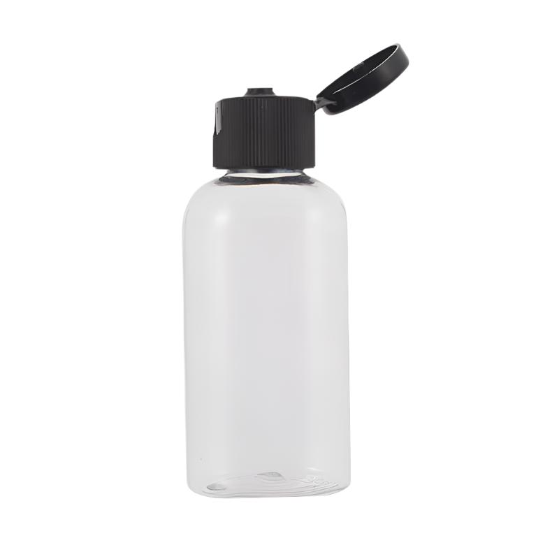 75ml Plastic PET Oval Bottle (Pack of 10) – Compact, Lightweight, and Durable, Ideal for Travel and Personal Care Products