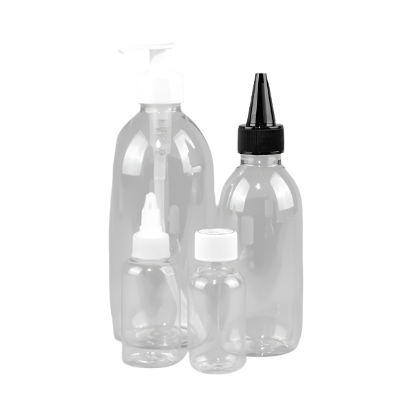 Reusable Plastic PET Squat Bottles (Pack of 10) - Compact, Leakproof, BPA-Free Bottles for Cosmetics, Essential Oils, and Travel-Friendly Liquid Storage