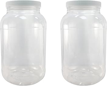 Clear PET Tall Plastic Jar with 100mm Screw Top Lid – Durable and Transparent