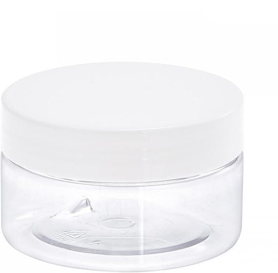 Clear PET Plastic Jar with Screw Top Lid – Shallow Design, 70mm Neck