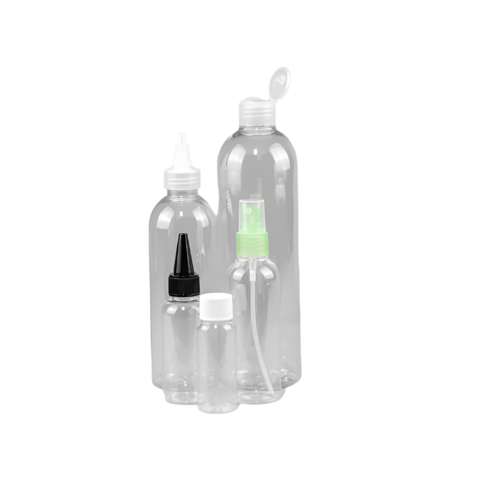 Plastic Tall PET Boston Bottles (Pack of 10) – Ideal for Lotions, Oils, and Liquid Storage