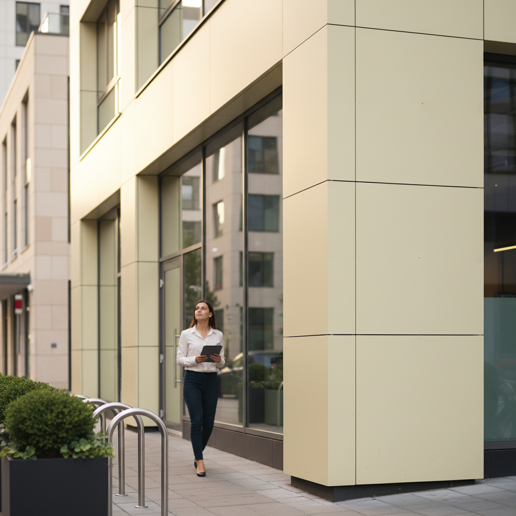 Premium Aluminium Composite Panel in Gloss and Matt Finish, Ivory 1015 - Durable, UV Resistant, CNC Machinable Material for Signage and Displays