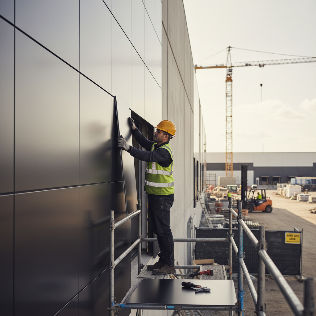 Premium Heavy Duty Aluminium Composite Panel - Gloss/Matt Black Sheet for Signage and Exhibitions