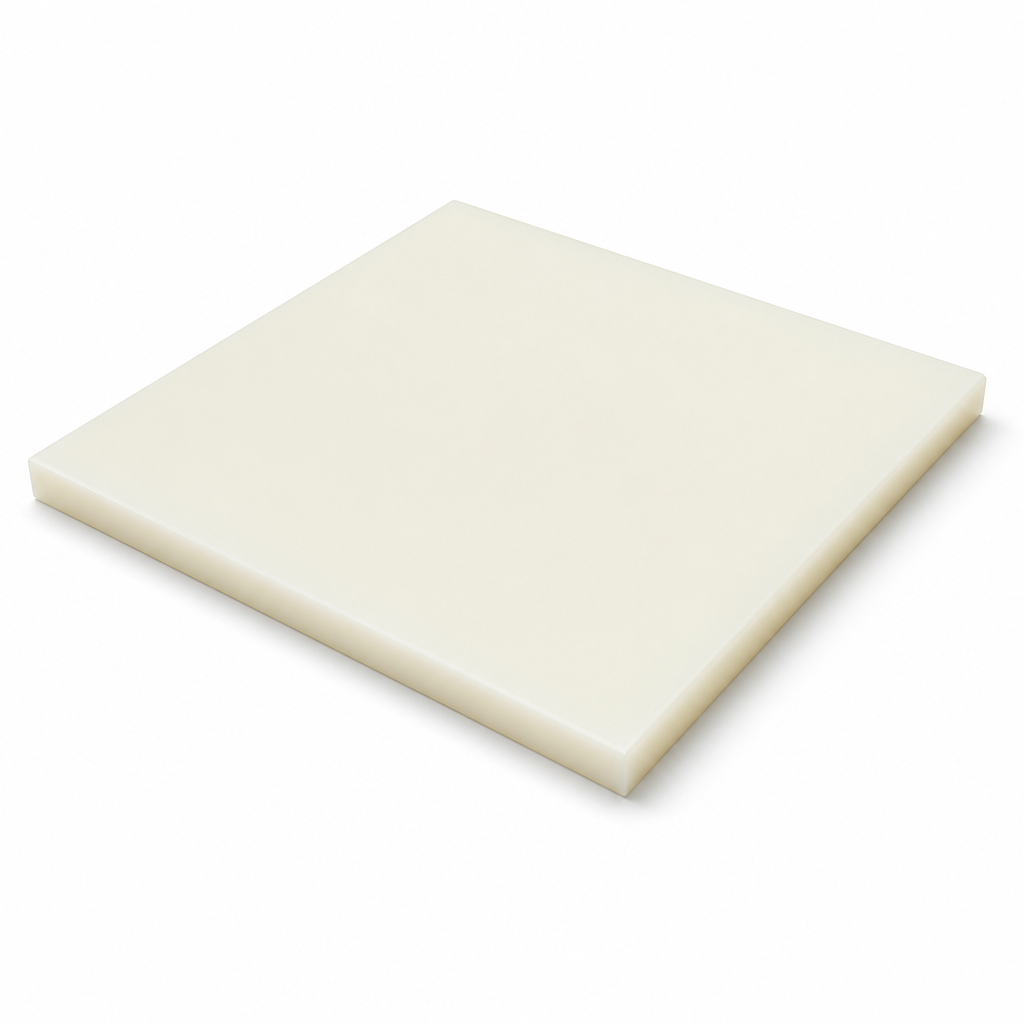 Natural Nylon 6.6 Sheet for Food Compliant Applications 5mm to 25mm thick