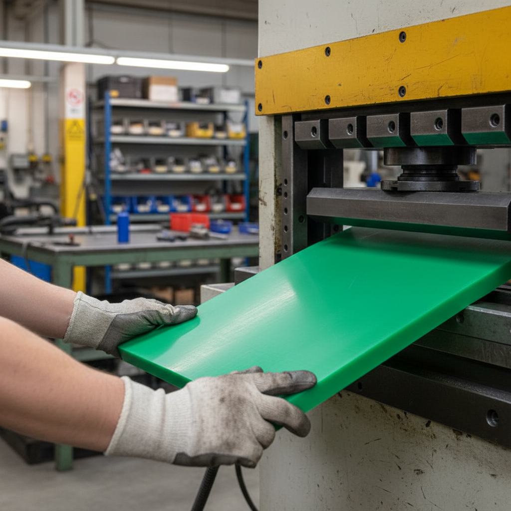 Premium High-Performance Pressed and Planed Green Polyethylene Sheet with High Chemical Resistance and Impact Strength