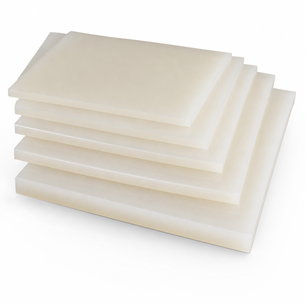 Nylon 6 Natural Sheet 2000mm x 1000mm for Insulators & cams 1mm to 6mm thick