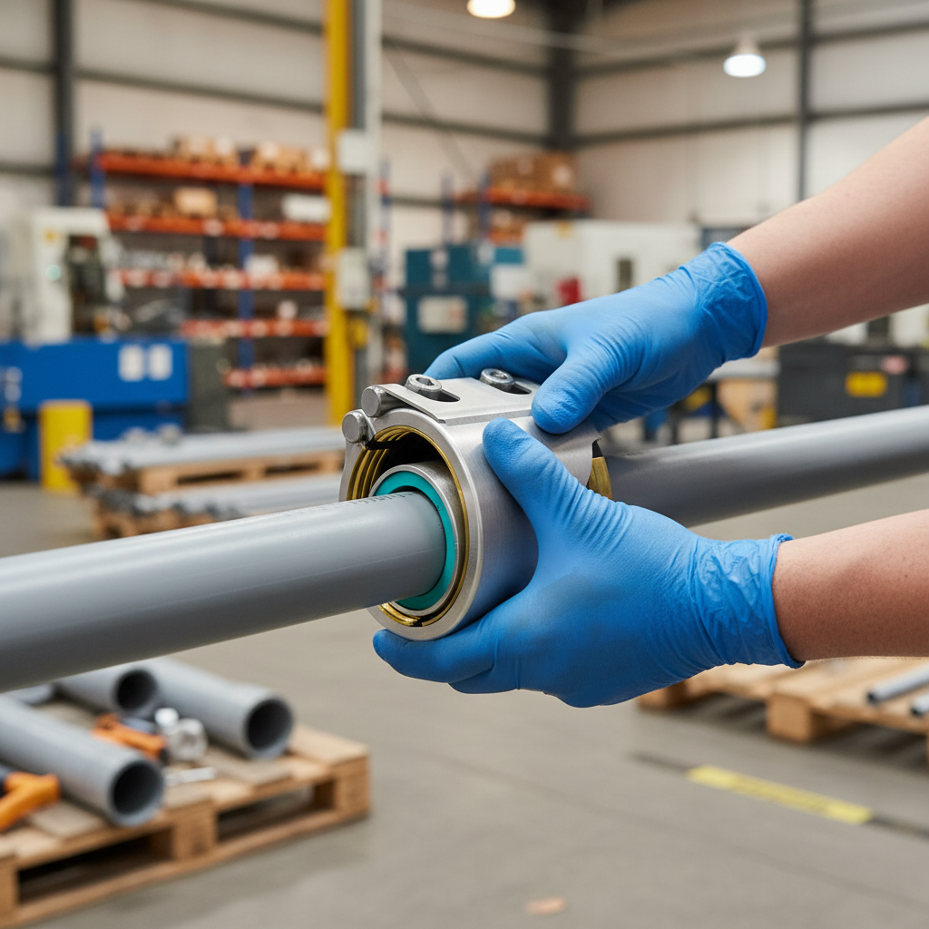 Professional Type II Plastic Coupling for Below Ground Connections with Multiple Seal Gasket for Secure Pipe Joining