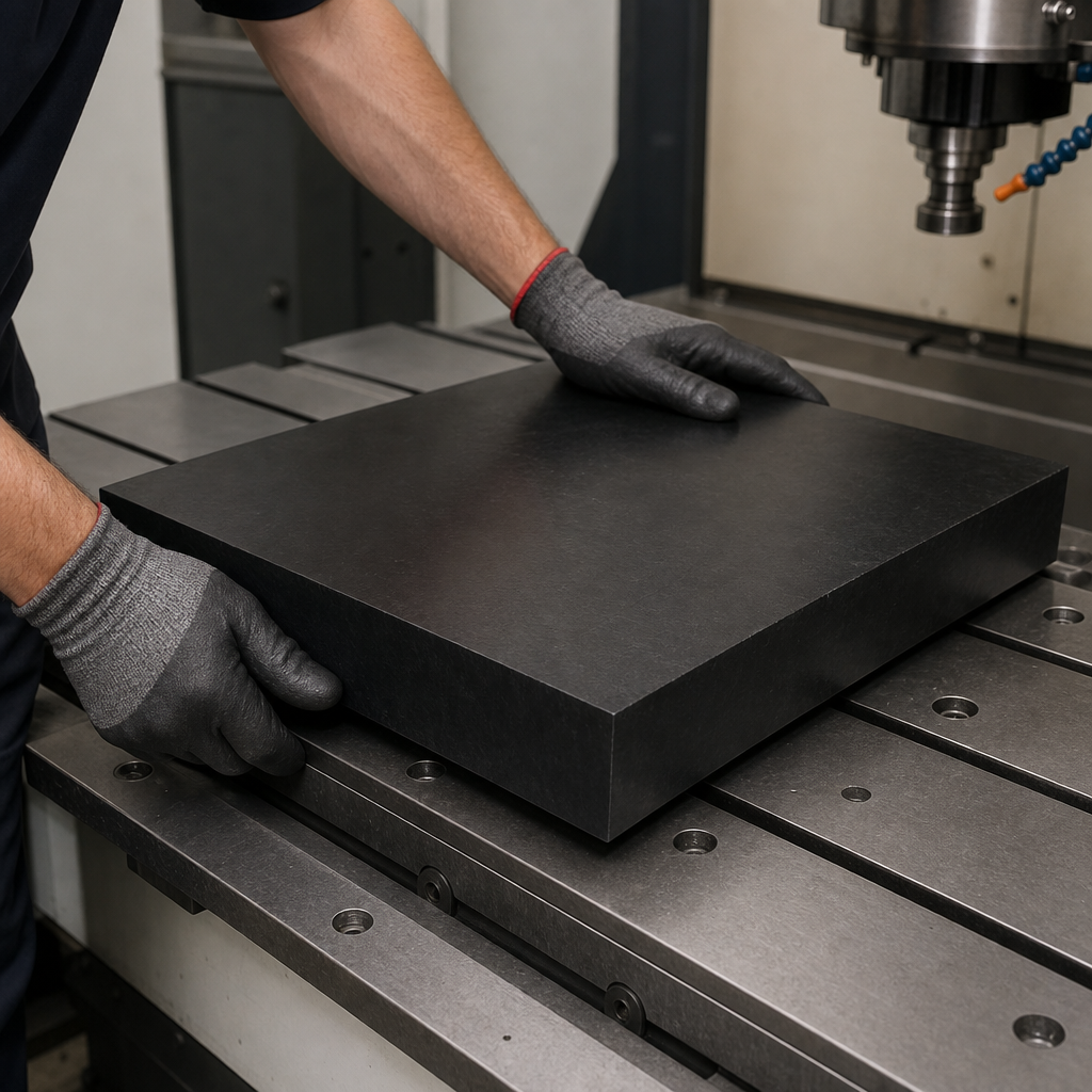 Black Cast Nylon 6 Sheet for Engineering Applications 20mm to 60mm thick