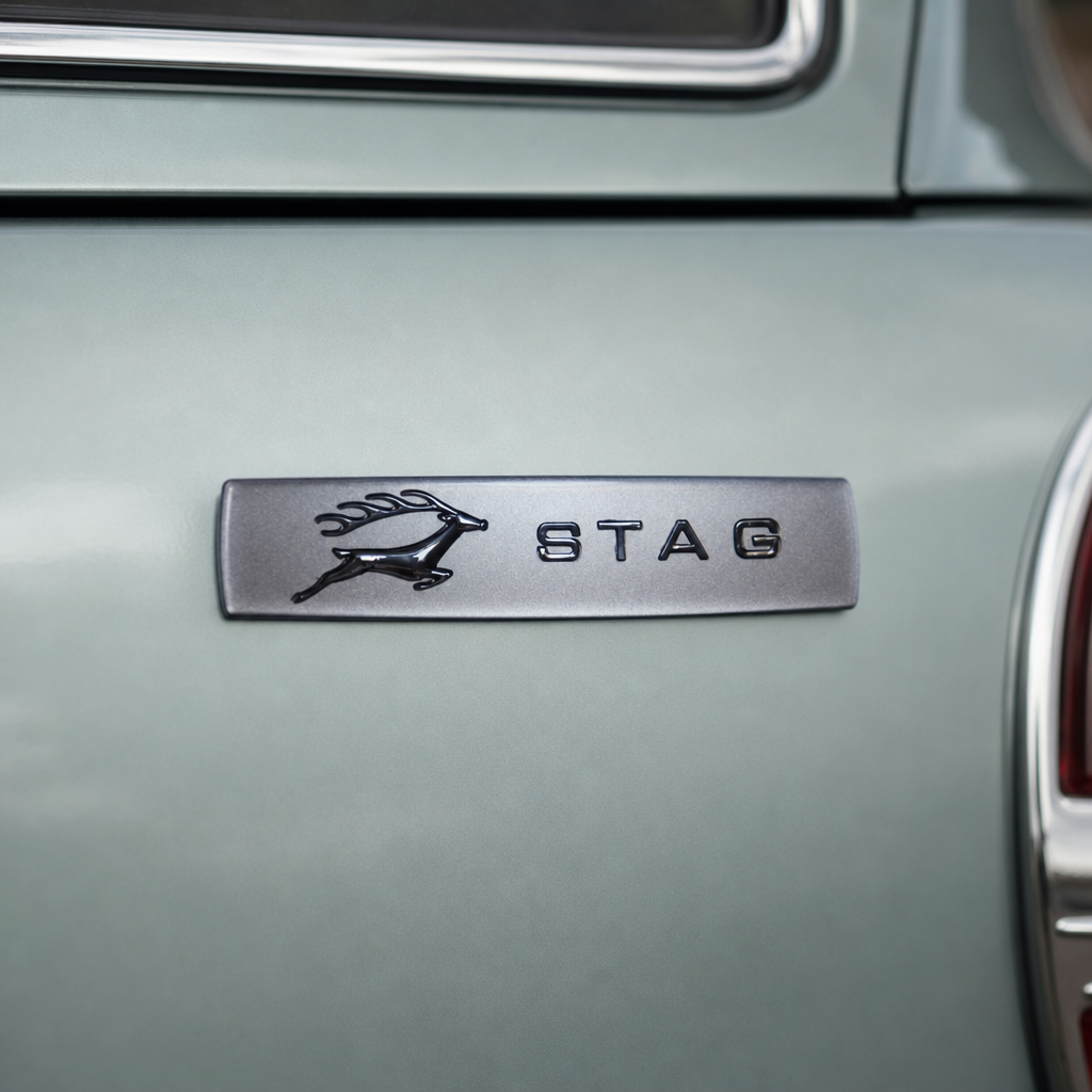 Side Badge – Fits Triumph Stag Mk1 (Right Hand)