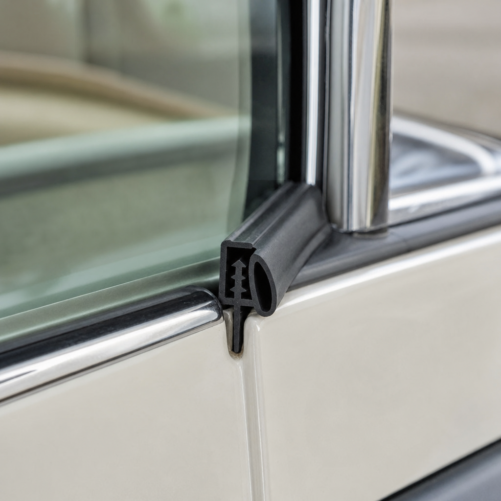Door Seal – Universal Fit for Caravans (CRS25, EPDM, Black)
