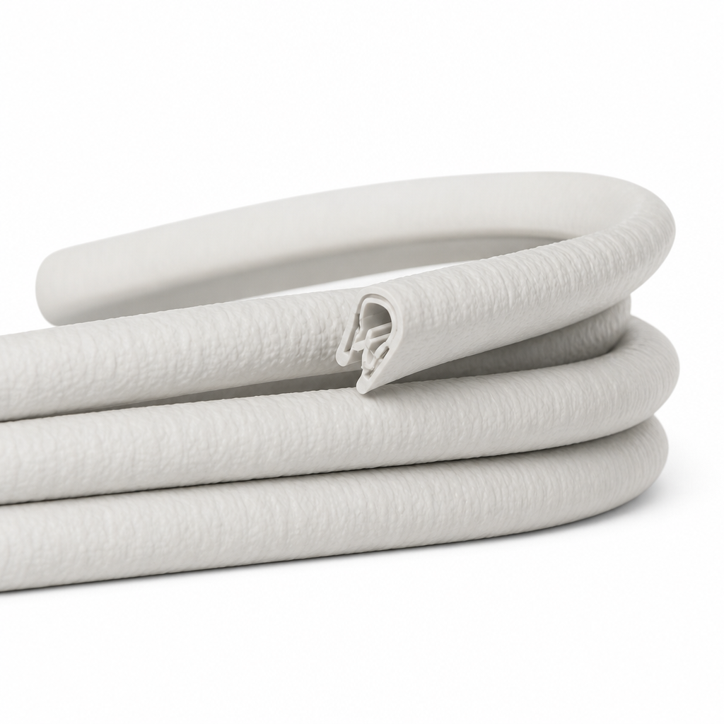 PVC Self Grip Edging Strip – White, 50m Length
