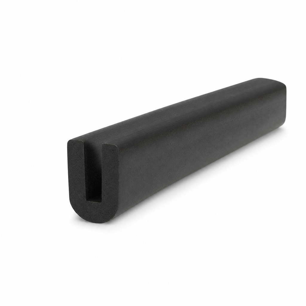 U Channel Trim – Black EPDM 5mm Wide x 9mm Deep