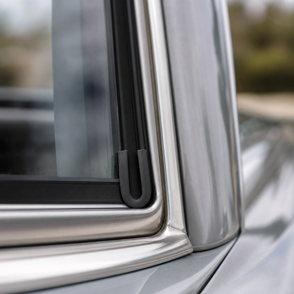 U Channel Profile – Black EPDM, Fits Panels Up To 2mm