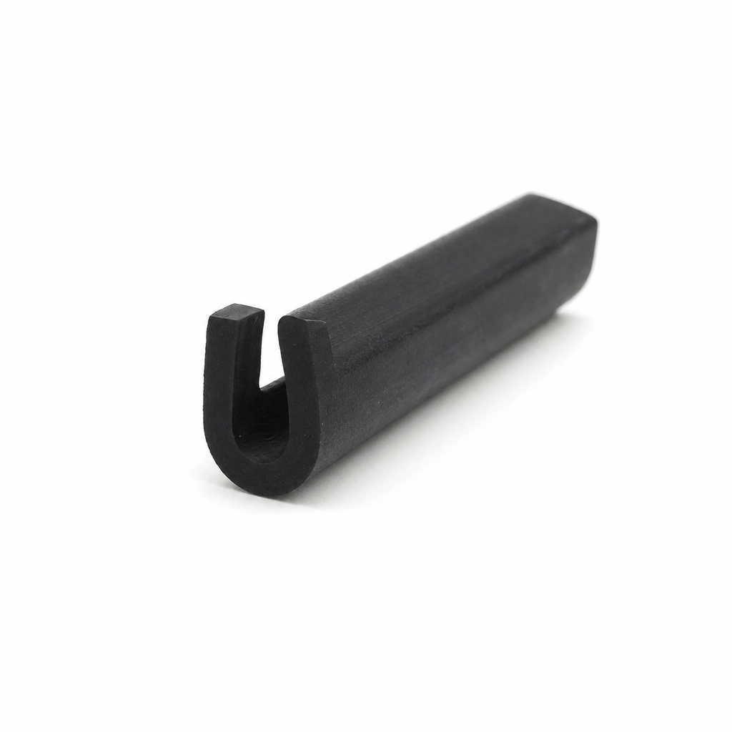 U Channel Profile – Black EPDM, Fits Panels Up To 2mm