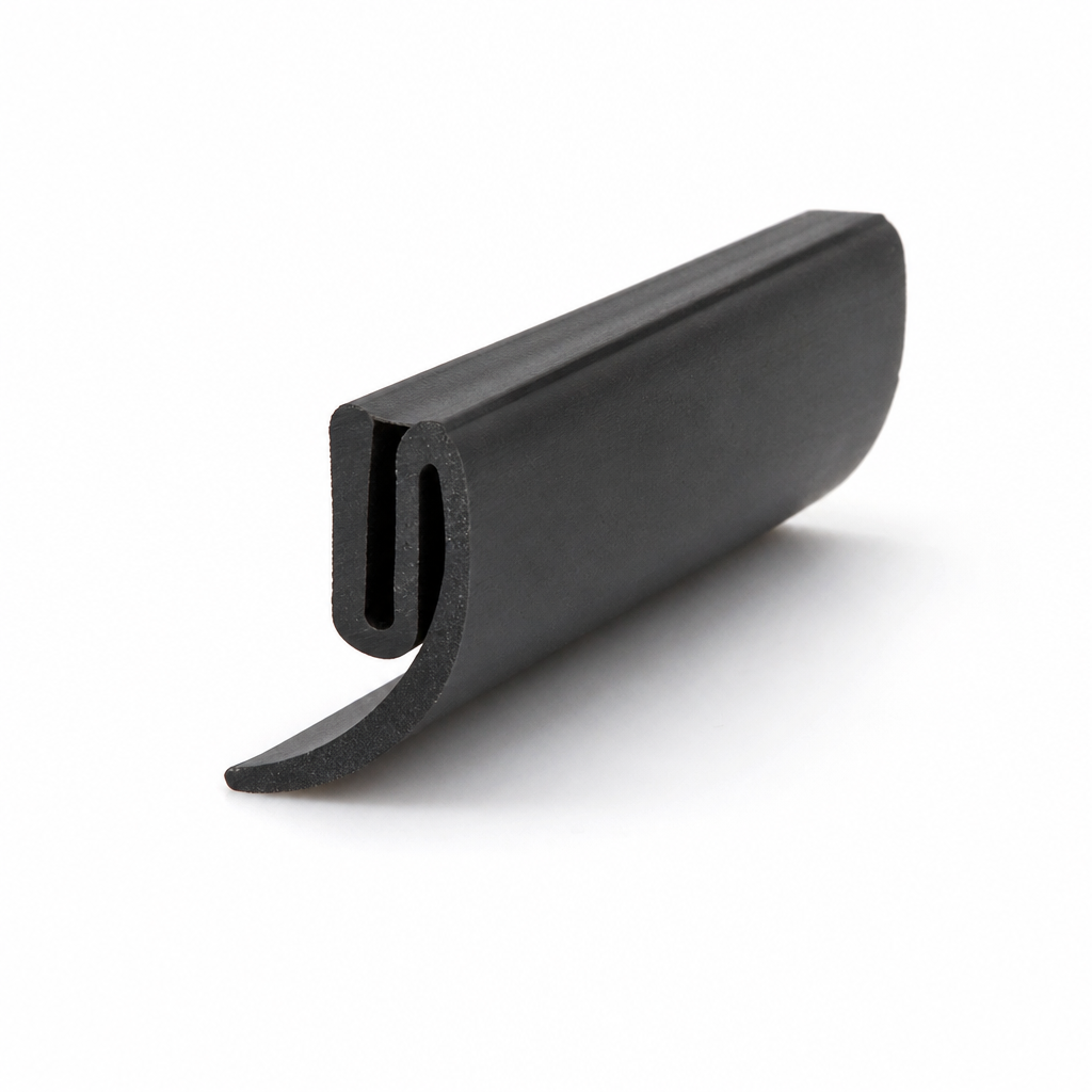EPDM U Channel – 5mm x 14mm, Black (IRS1382EP)