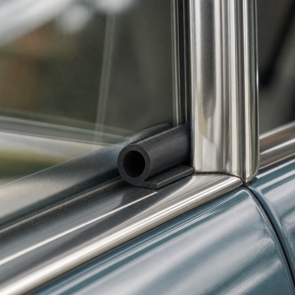 Hollow Piping – Fits Various Classic Cars (EPDM, Black, 30m)