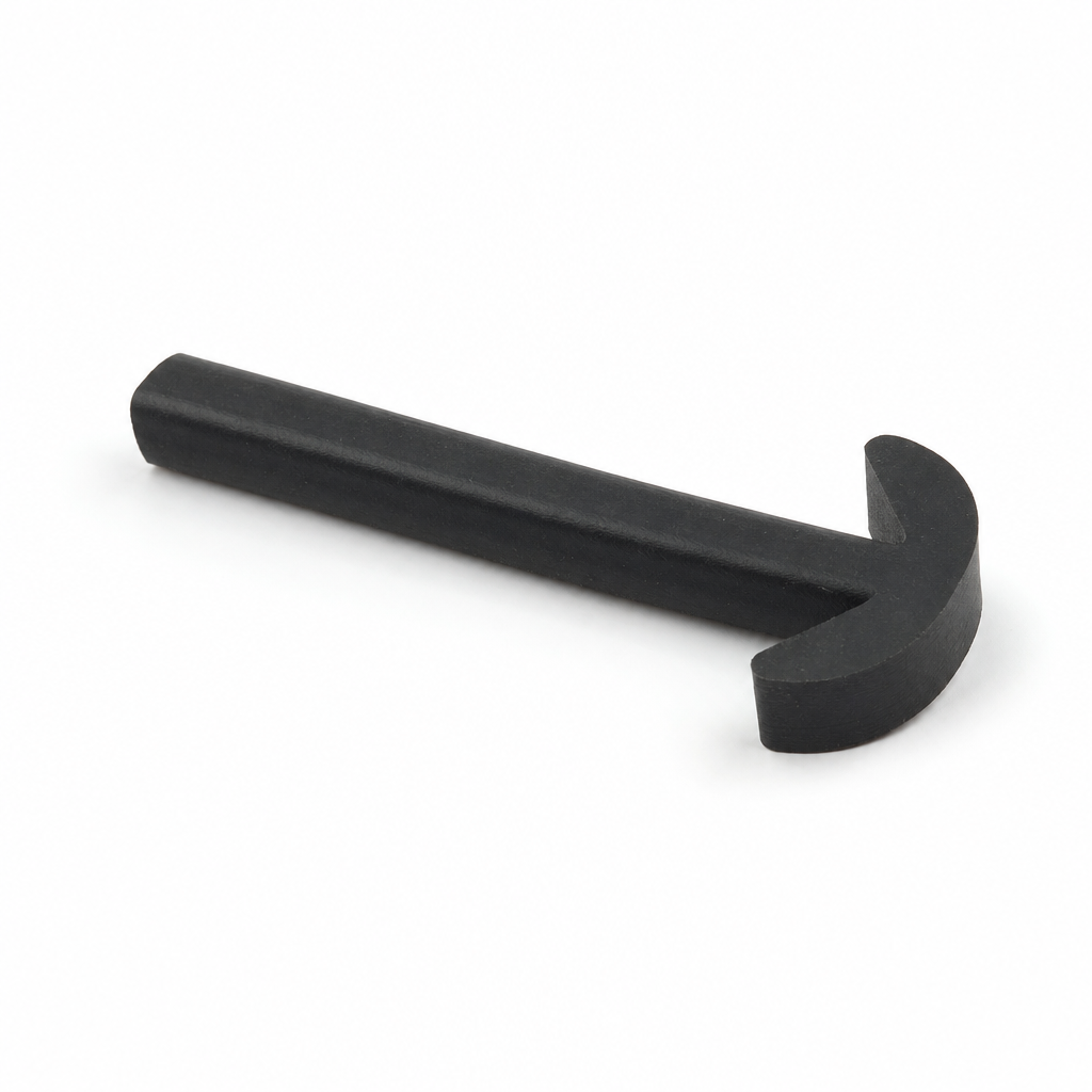 Neoprene T Section – 22mm x 13mm (Black)
