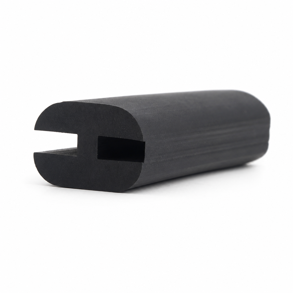 EPDM Double Channel Section – 9mm x 6mm (IRS0579)