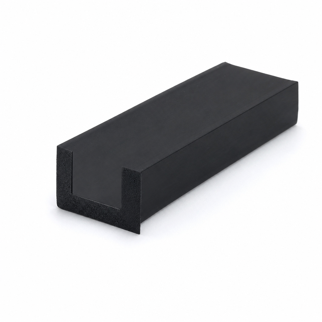 U Channel – 4.75mm x 7.75mm (Black EPDM)