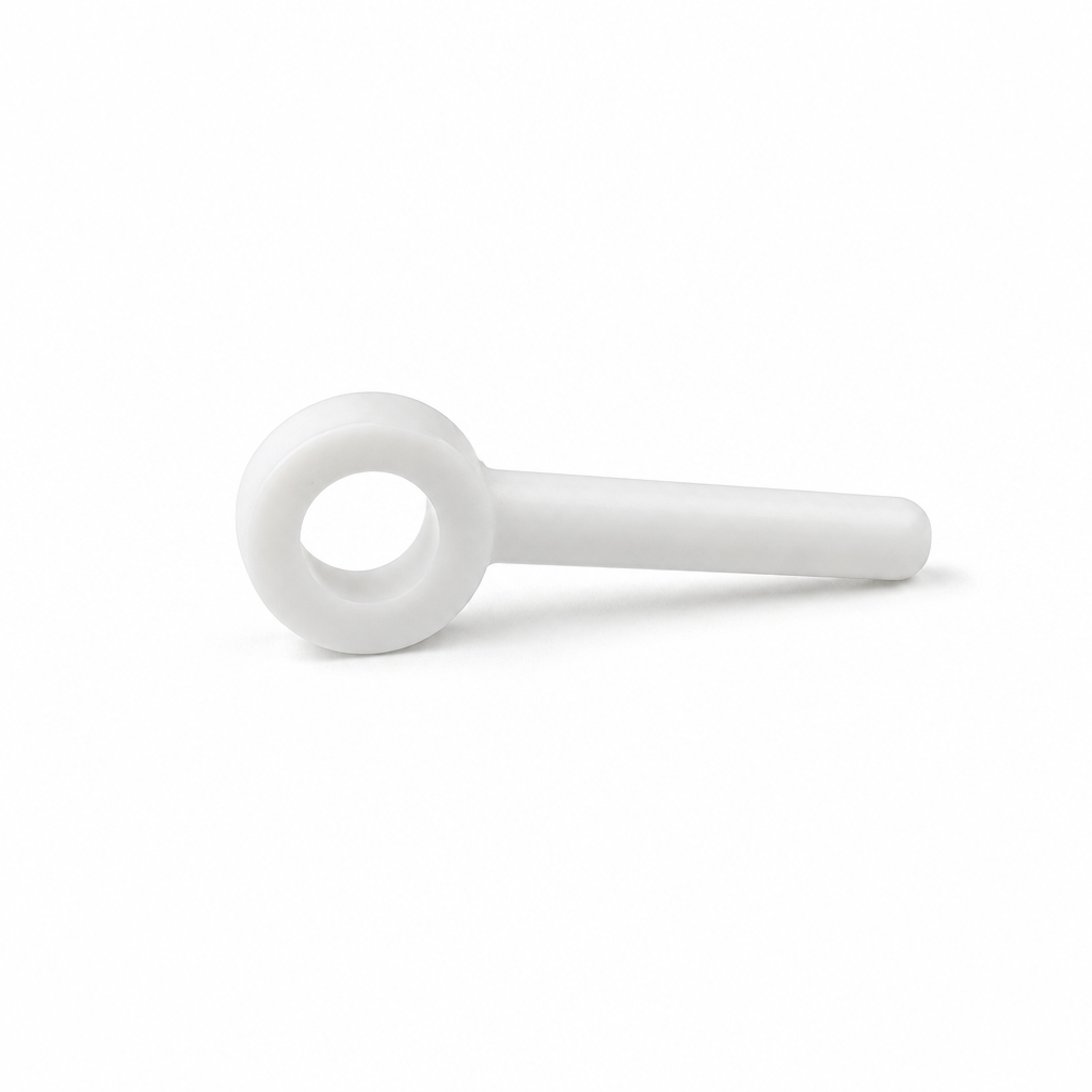Plastic Wing Piping – 4mm x 8mm White PVC