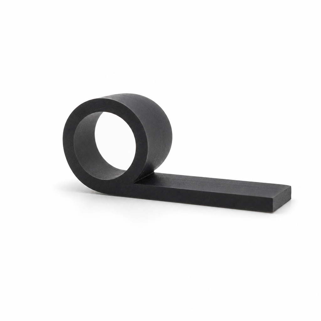 Hollow P Section Rubber Extrusion – 25.5mm Wide x 10.5mm High