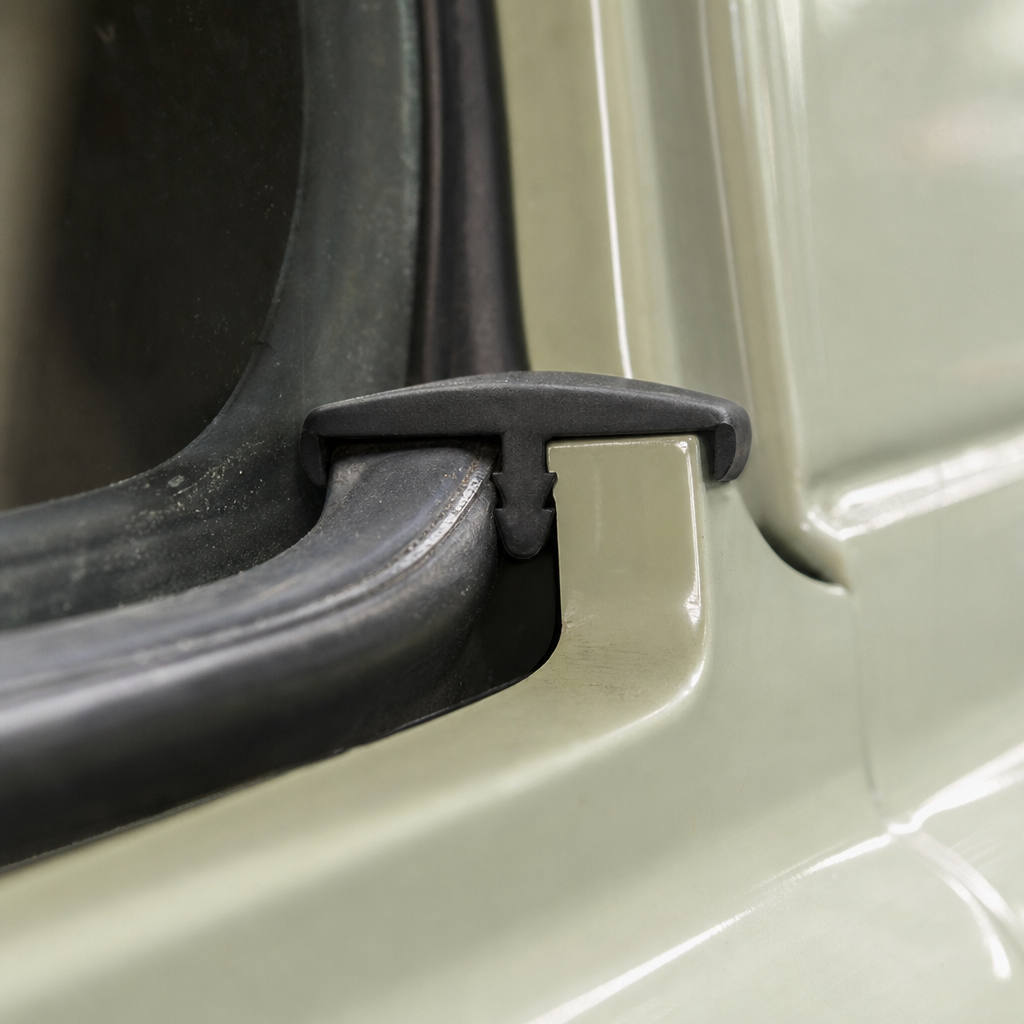 Edge Trim – 18mm Double Lip Black PVC (Fits VW Camper)