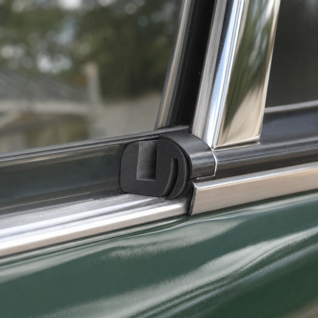 Glazing Section – S Shaped 6.3mm Black EPDM Rubber