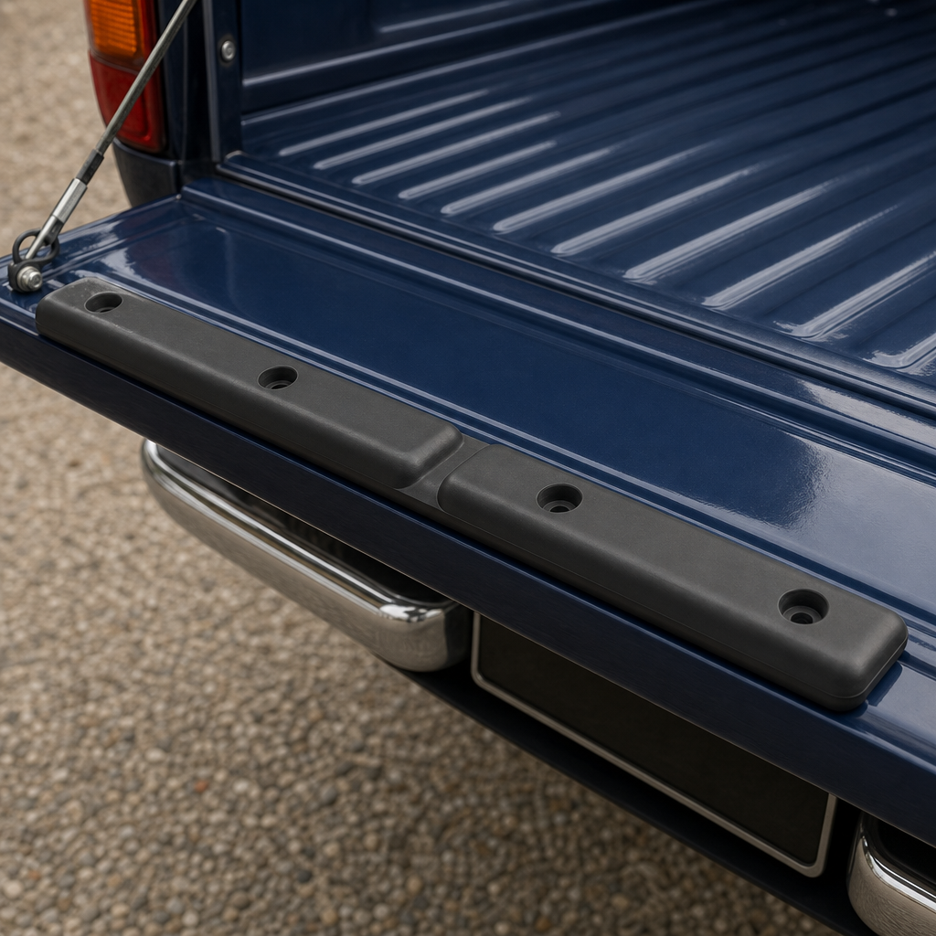 Two Section Flexible Tailboard Rubber – 304mm Long, Black