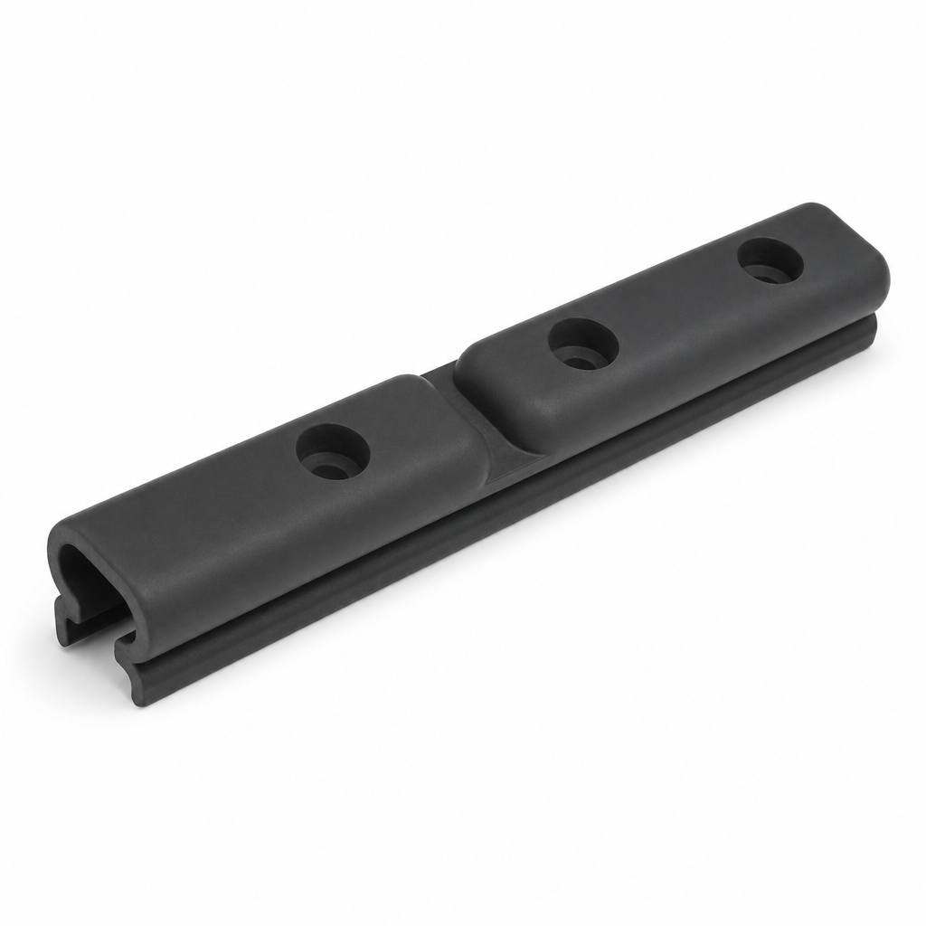 Two Section Flexible Tailboard Rubber – 304mm Long, Black