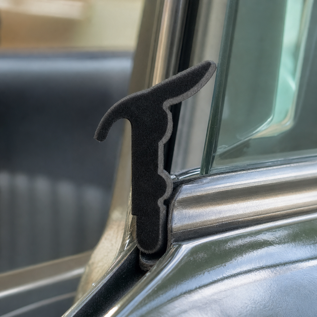 Outer Waist Strip – Fits Various Classic Cars (Flocked OWS1)