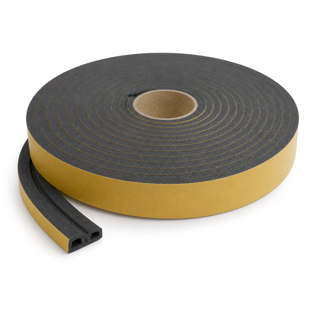 Self-Adhesive Backed Polyethylene Strip 50mm x 8mm – 10m Coil
