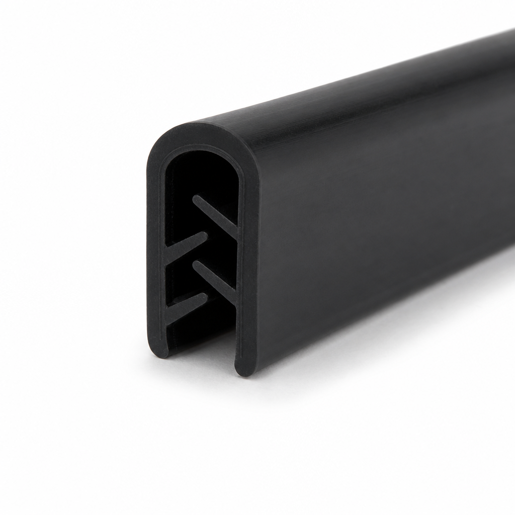 PVC Self Grip Edging Strip – Black (Fits Panel Sizes 1.5mm to 3mm)