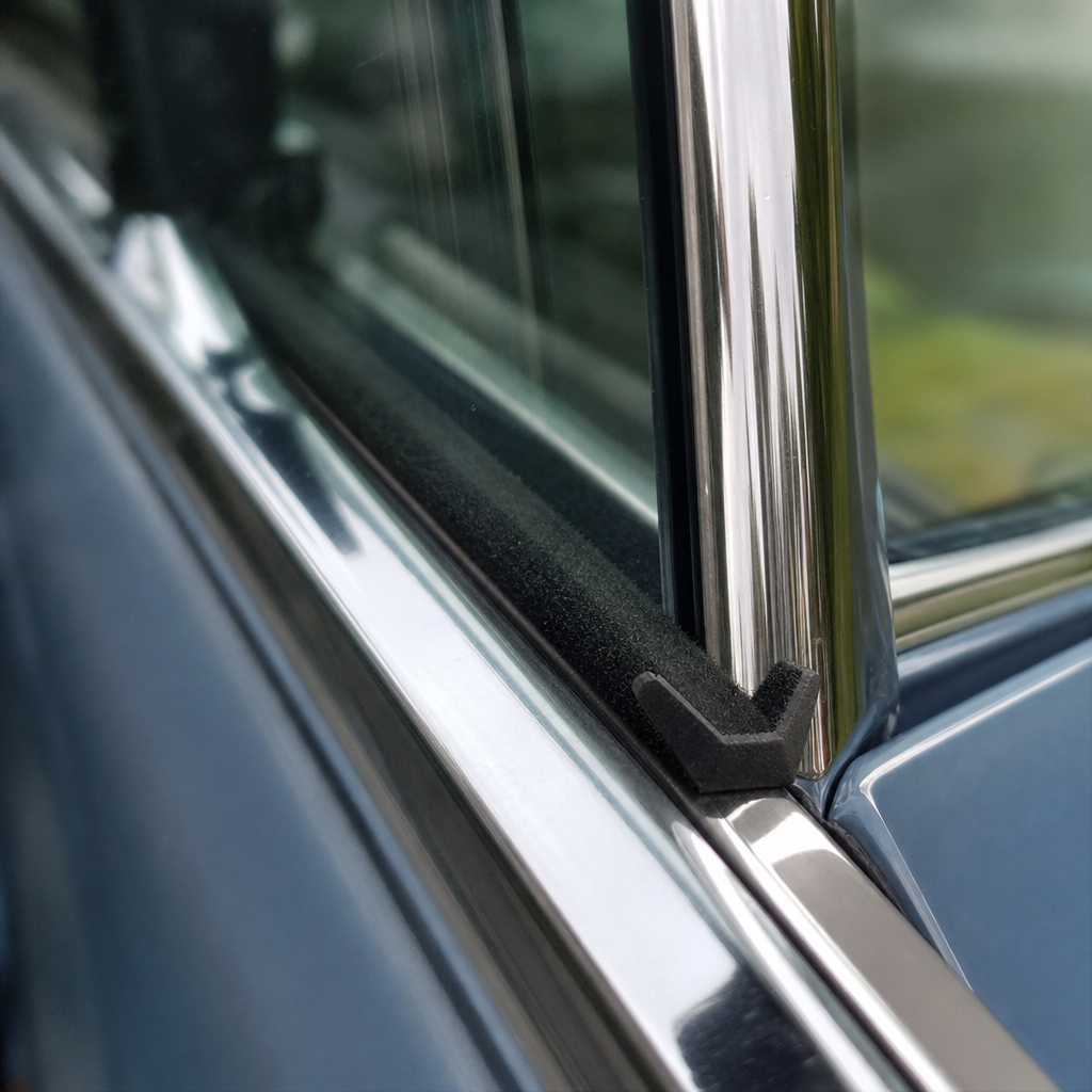Flock Lined Sliding Window Channel – 4.75mm (Black, EPDM)