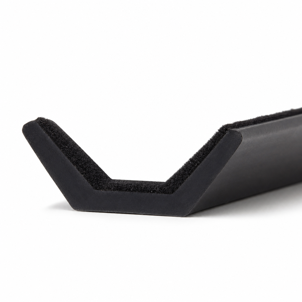 Flock Lined Sliding Window Channel – 4.75mm (Black, EPDM)