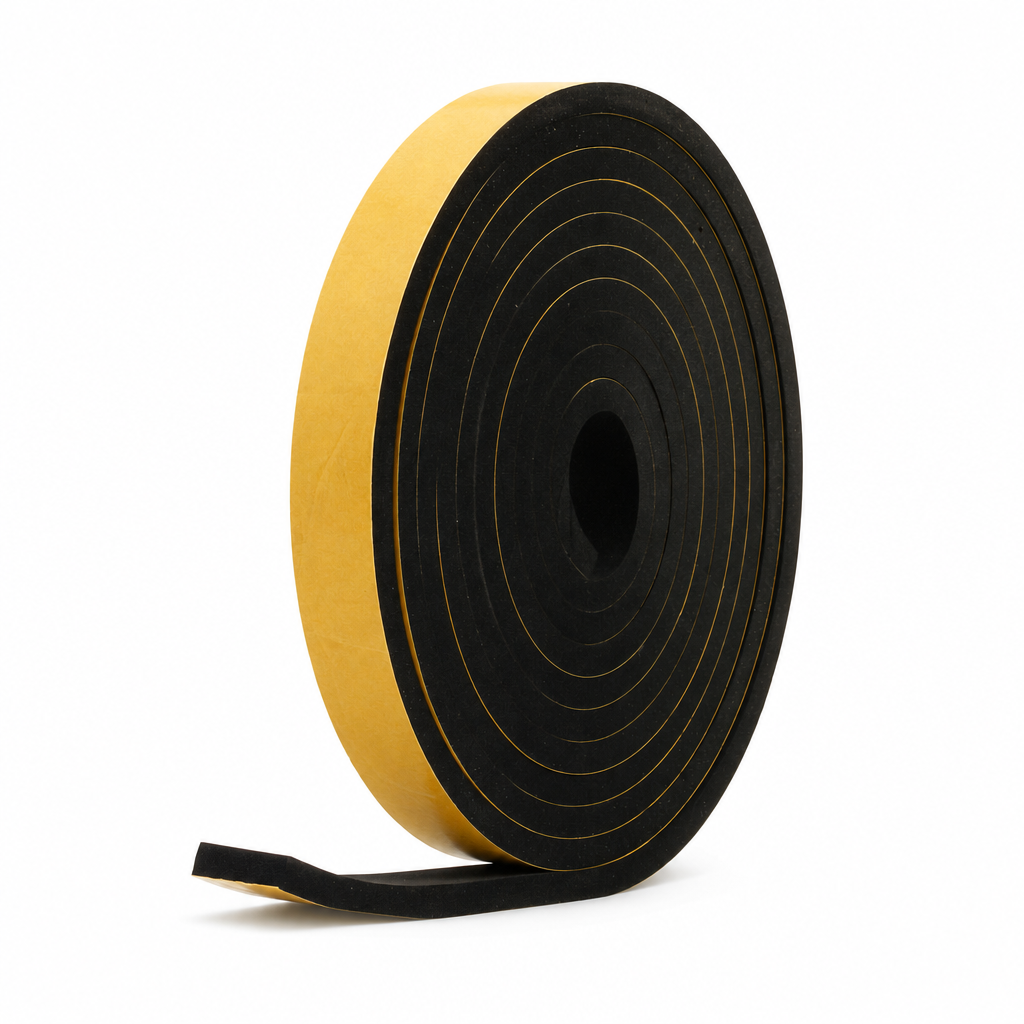 10mm Thick – Self-Adhesive Sponge Rubber Strip