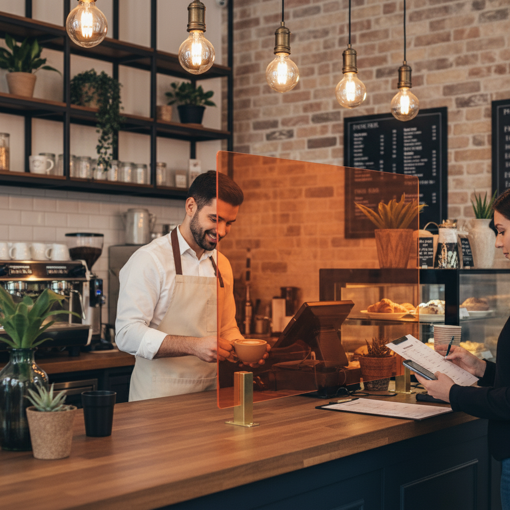 Premium Frosted Orange Acrylic Sheet - Durable, High-Performance Material for Interior Design and Signage