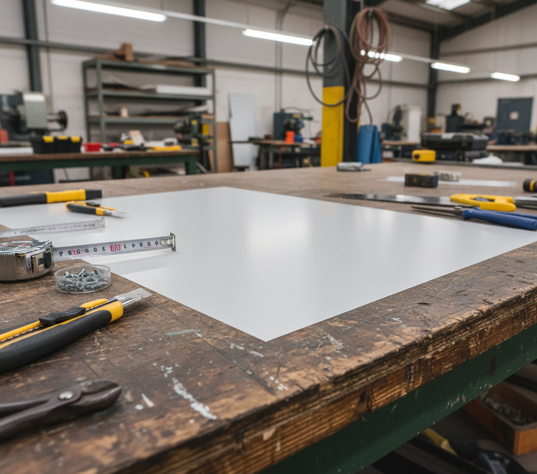 UHMWPE Natural Plastic Sheet - High Abrasion Resistance, Self-Lubricating, Food Safe, Impact Resistant 5mm to 40mm Thick