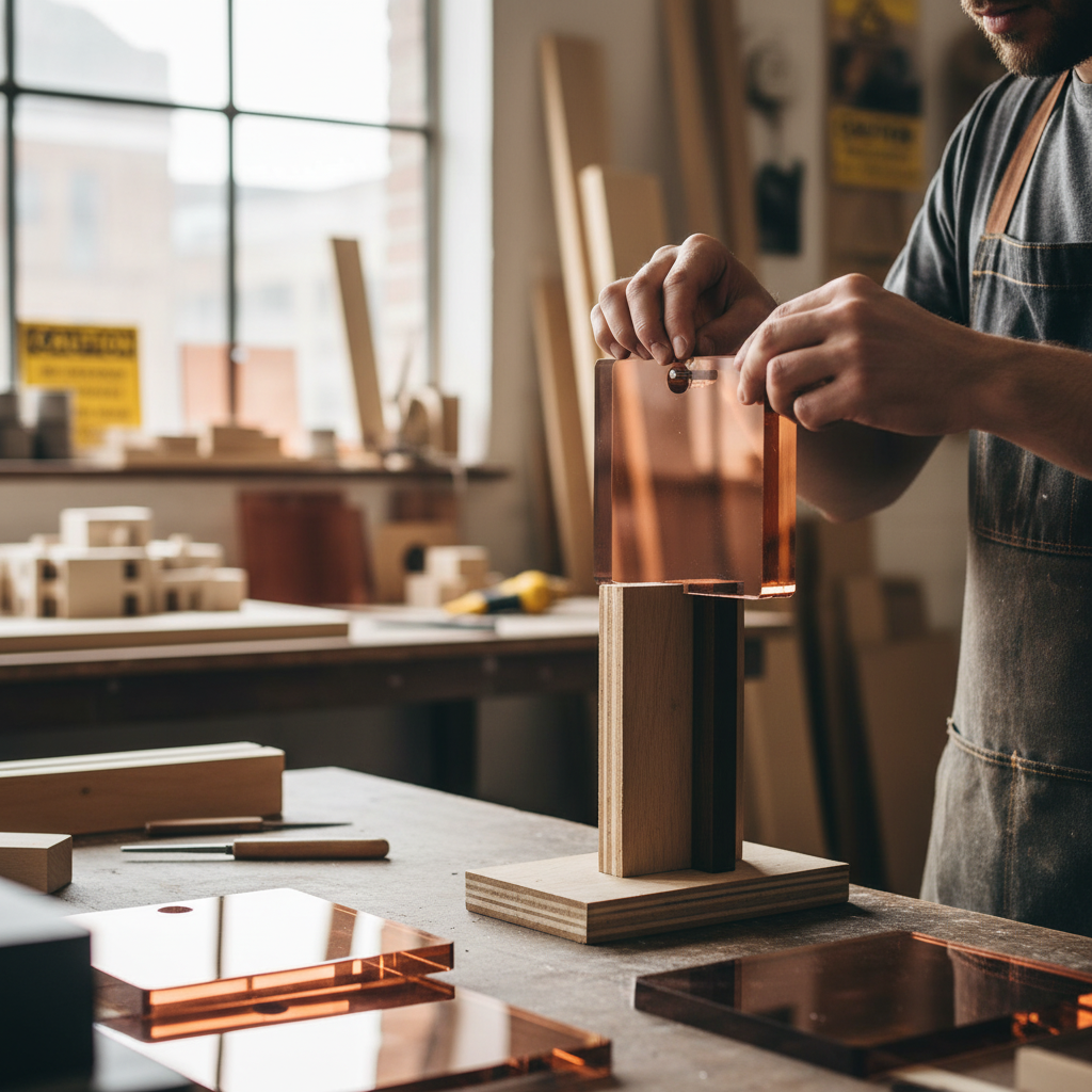 Premium High-Performance Acrylic Sheet in Smoke Brown - 15mm Thick, UV-Resistant, Fully Recyclable with High-Gloss Finish