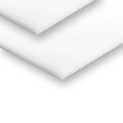 Acetal Sheet Natural - Food Safe Engineering Plastic, High Stiffness, Low Friction, Moisture Resistant - Ideal for CNC, Marine Use - 50mm to 70mm Thick