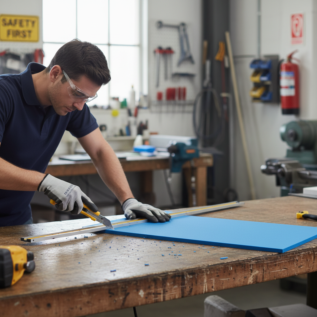 Premium Foam PVC Mid Blue Sheet - High Chemical Resistance, Excellent Mechanical Properties, and Self-Extinguishing Flammability