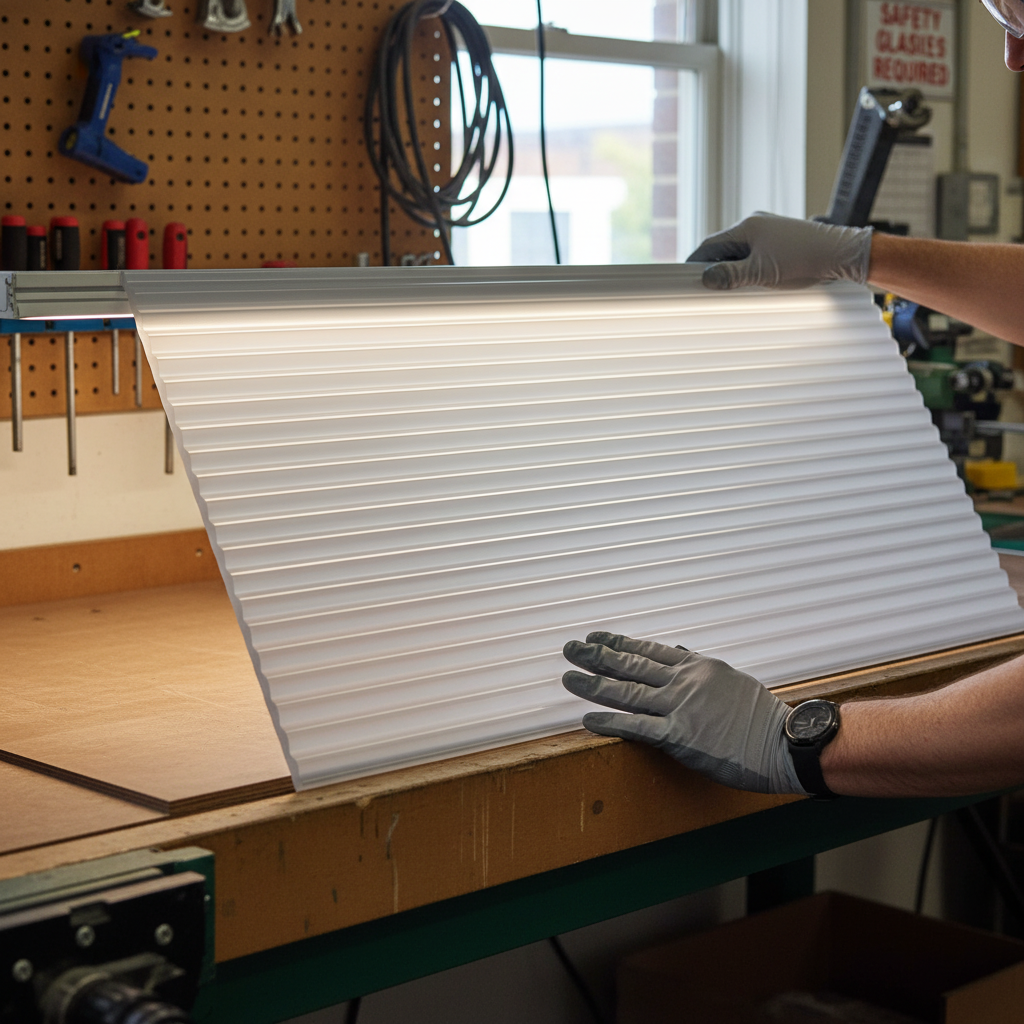 Premium Acrylic Extruded Opal Reeded Sheet - Strong, UV Stable, Impact Resistant for Versatile Applications