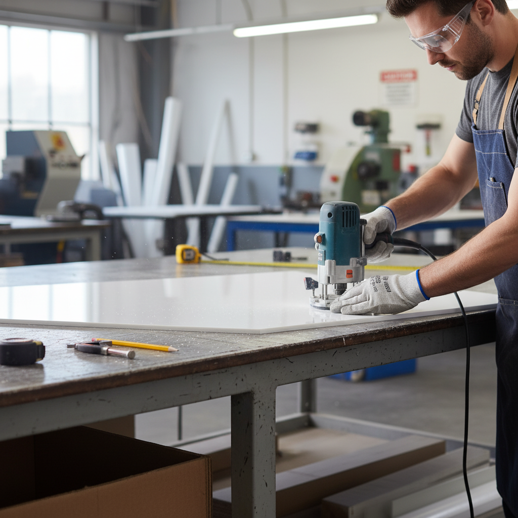 Premium ABS Acrylic Capped Gloss White Sheet for High-Rigidty Applications and Excellent Chemical Resistance