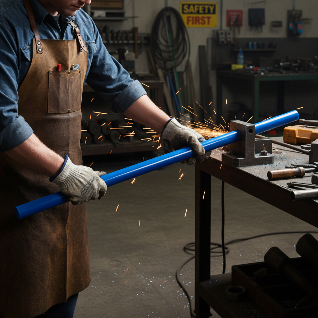 Premium Acrylic Extruded Opaque Blue Rod - High Rigidity, Gloss Finish & Versatile Applications