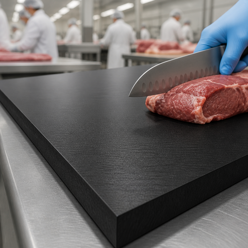 Ultra-High Molecular Weight Polyethylene Black Sheet for Food Processing 5mm to 40mm thick