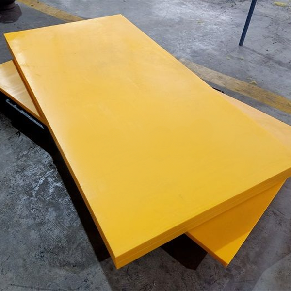 PE500 High Molecular Weight Polyethylene Yellow Plastic Sheet - Food Compliant, Abrasion & Wear Resistant, Low Friction 10mm to 25mm thick