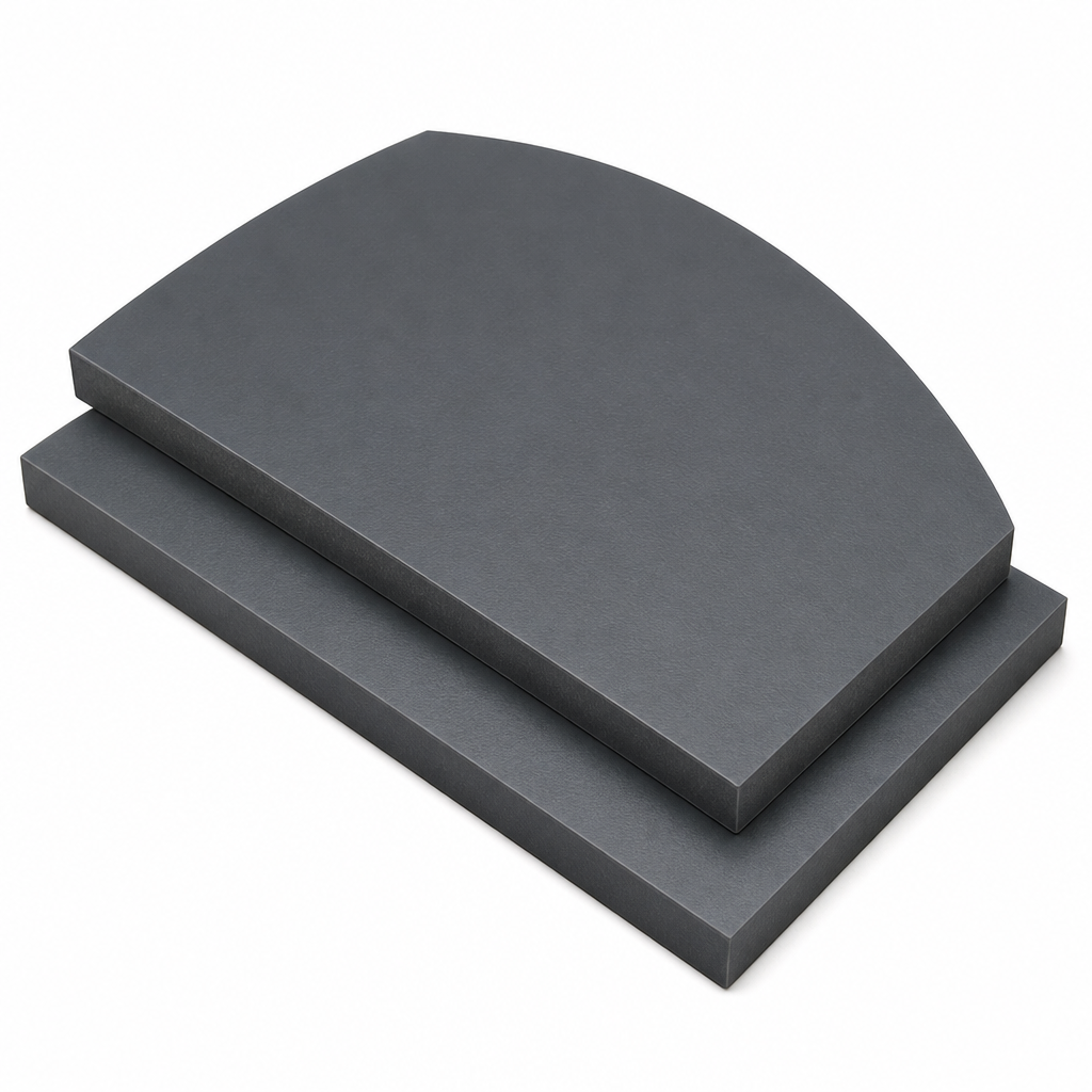 Unplasticised PolyVinylChloride Grey Sheet 30mm to 50mm thick for Signage & protective barriers