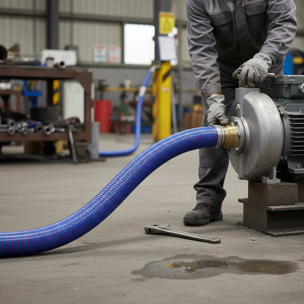 Premium Flexible Reinforced PVC-P Hose for Liquid Suction and Discharge - Low Temperature Resistance from -25 to 60°C